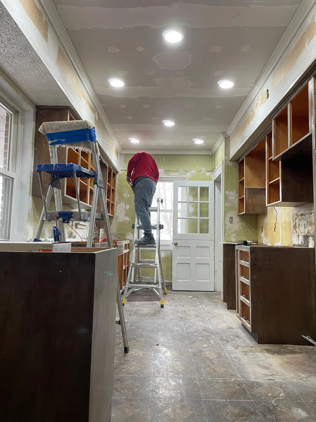 Kitchen remodeling work in progress